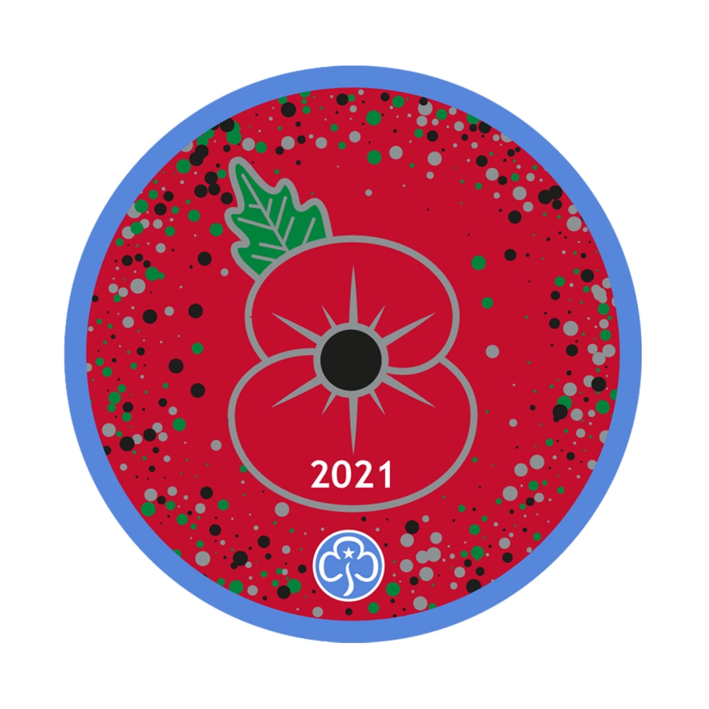 Remembrance Poppy woven badge 2021 - Online Shop